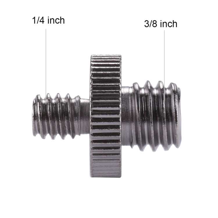 PULUZ 1/4 inch Male Thread to 3/8 inch Male Thread Adapter Screw, 1/4 Male to 3/8 Male