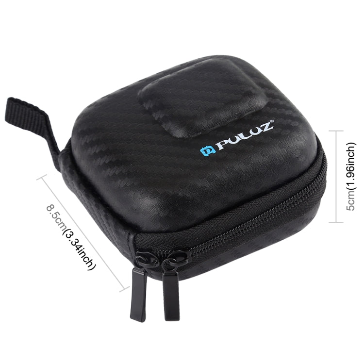 PULUZ Mini Portable Carbon Fiber Storage Bag for DJI OSMO Action, GoPro, Mijia, Xiaoyi and other Similar Size Cameras