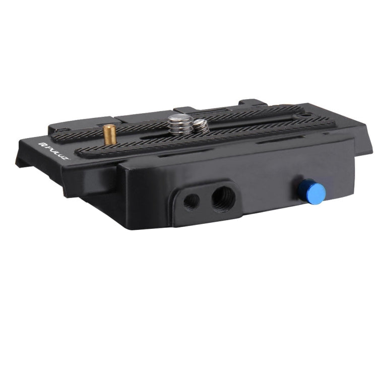 PULUZ Quick Release Clamp Adapter + Quick Release Plate for  DSLR & SLR Cameras, QR Plate Black