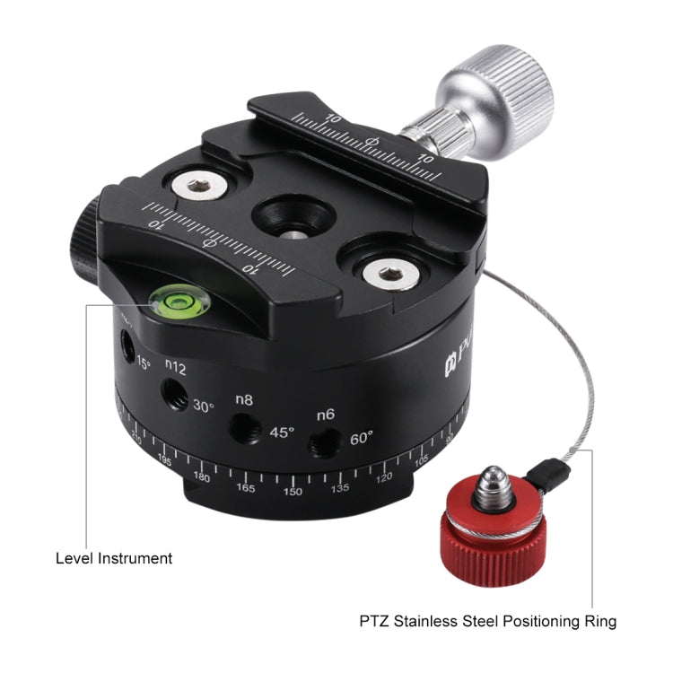 PULUZ 720 Degree Panoramic Aluminum Alloy Ball Head Quick Release Plate Kits, Big Size