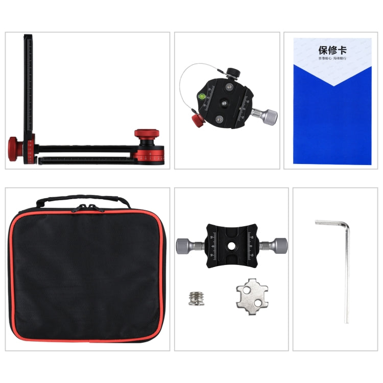 PULUZ 720 Degree Panoramic Aluminum Alloy Ball Head Quick Release Plate Kits, Big Size