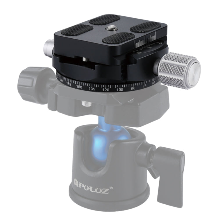 PULUZ Aluminum Alloy Quick Release Plate for Panoramic Head(Grey)