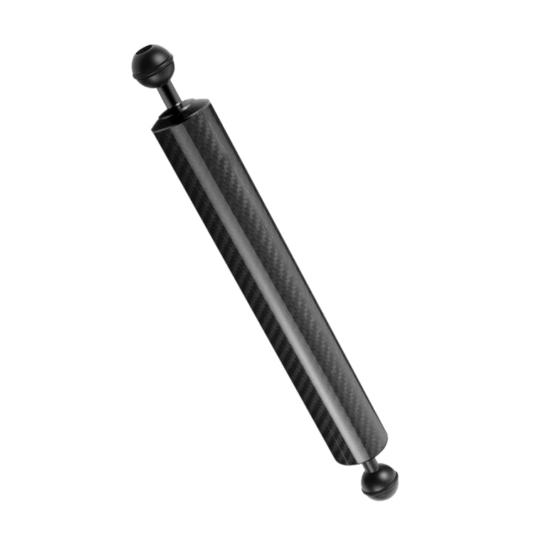PULUZ 12.59 inch 32cm Length 40mm Diameter Dual Balls Carbon Fiber Floating Arm, Ball Diameter: 25mm, Buoyancy: 189g