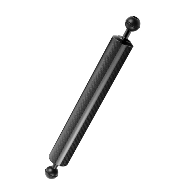 PULUZ 12.59 inch 32cm Length 40mm Diameter Dual Balls Carbon Fiber Floating Arm, Ball Diameter: 25mm, Buoyancy: 189g