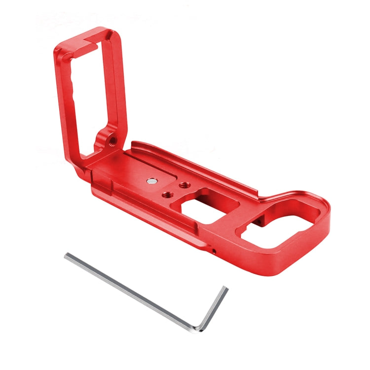 PULUZ 1/4 inch Vertical Shoot Quick Release L Plate Bracket Base Holder for Sony A9 (ILCE-9) / A7 III/ A7R III, For Sony A9 (Red), For Sony A9 (Black)