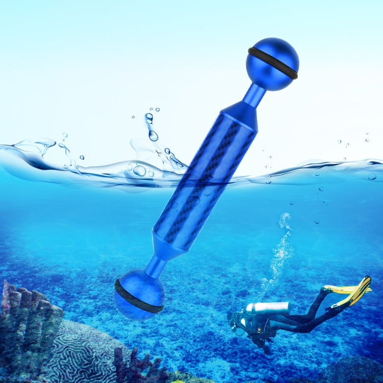 PULUZ 5 inch 13cm Length 20.8mm Diameter Dual Balls Carbon Fiber Floating Arm, Ball Diameter: 25mm, 5 inch Blue, 5 inch Red, 5 inch Black