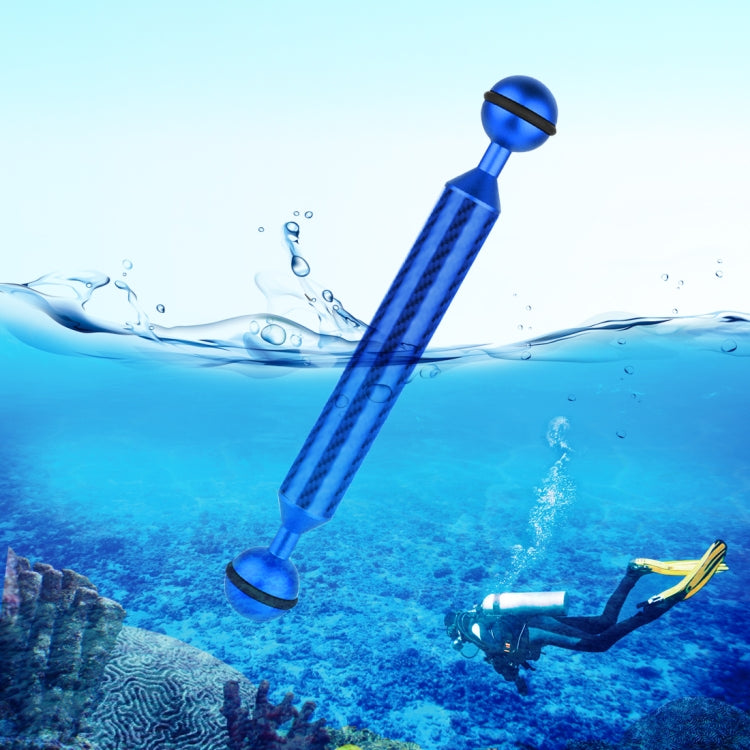 PULUZ  7 inch 18cm Length 20.8mm Diameter Dual Balls Carbon Fiber Floating Arm, Ball Diameter: 25mm, 7 inch Blue, 7 inch Red, 7 inch Black