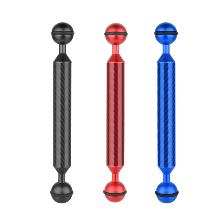 PULUZ  7 inch 18cm Length 20.8mm Diameter Dual Balls Carbon Fiber Floating Arm, Ball Diameter: 25mm, 7 inch Blue, 7 inch Red, 7 inch Black