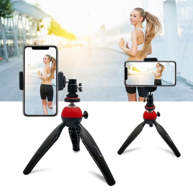 PULUZ Pocket Mini Tripod Mount with 360 Degree Ball Head for Smartphones, GoPro, DSLR Cameras(Red)