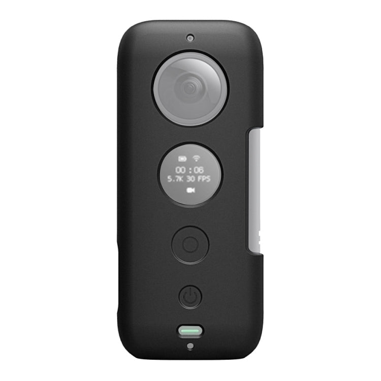PULUZ Silicone Protective Case with Lens Cover for Insta360 ONE X(Black)