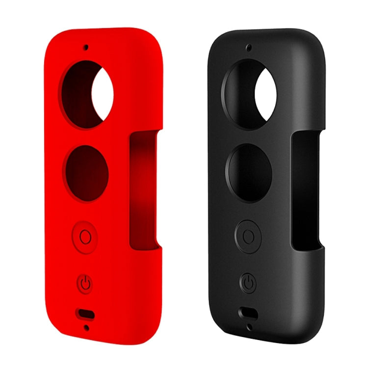 PULUZ Silicone Protective Case with Lens Cover for Insta360 ONE X(Black)