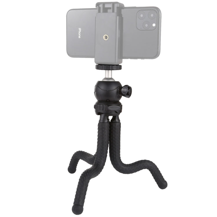 PULUZ Mini Octopus Flexible Tripod Holder with Ball Head for DJI, Insta360, GoPro and Other Action Cameras, SLR Cameras, Cellphone, Size: 25cmx4.5cm, 25cm Tripod