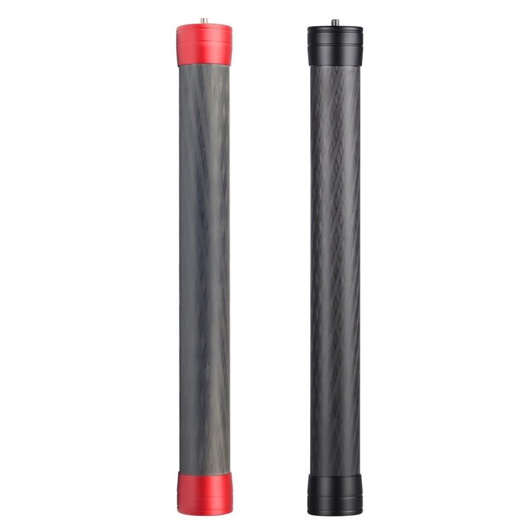 PULUZ Carbon Fiber Extension Monopod Pole Rod Extendable Stick for DJI / MOZA / Feiyu V2 / Zhiyun G5 / SPG Gimbal, Length: 35cm(Black)
