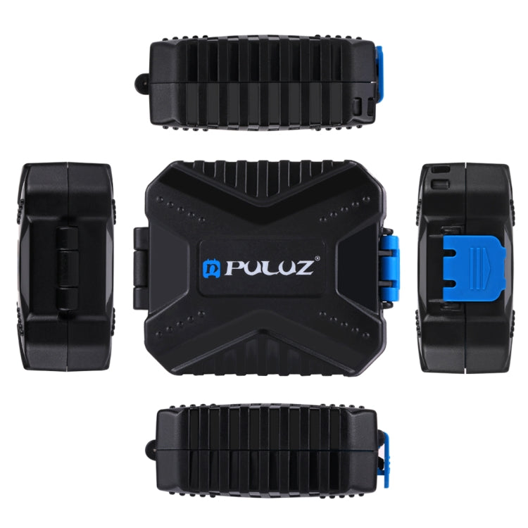 PULUZ 11 in 1 Memory Card Case for 3SIM + 2XQD + 2CF + 2TF + 2SD Card, 11 in 1