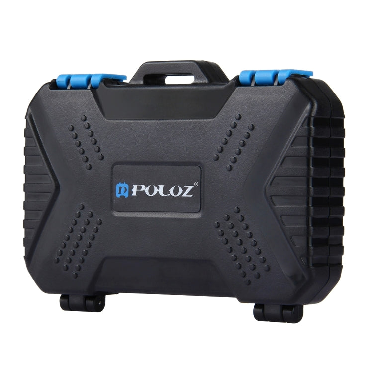 PULUZ 27 in 1 Memory Card Case for 4CF + 8SD + 9TF + 1Card PIN + 1Standard SIM + 2Micro-SIM + 2Nano-SIM, 27 in 1