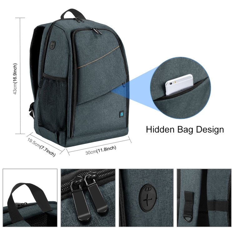 PULUZ Outdoor Portable Waterproof Scratch-proof Dual Shoulders Backpack Handheld PTZ Stabilizer Camera Bag with Rain Cover for Digital Camera, DJI Ronin-SC / Ronin-S, Backpack(Grey), Backpack(Black)