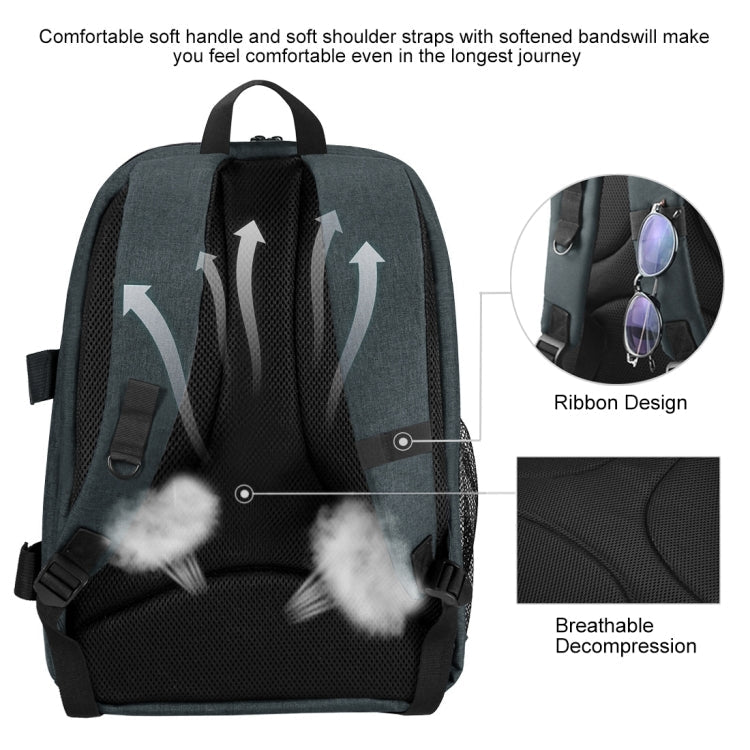 PULUZ Outdoor Portable Waterproof Scratch-proof Dual Shoulders Backpack Handheld PTZ Stabilizer Camera Bag with Rain Cover for Digital Camera, DJI Ronin-SC / Ronin-S, Backpack(Grey), Backpack(Black)