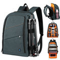 PULUZ Outdoor Portable Waterproof Scratch-proof Dual Shoulders Backpack Handheld PTZ Stabilizer Camera Bag with Rain Cover for Digital Camera, DJI Ronin-SC / Ronin-S, Backpack(Grey), Backpack(Black)
