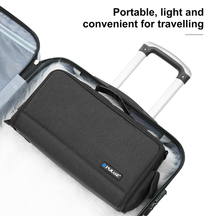 PULUZ Portable Camera Crossbody Shoulder Bag Digital Storage Lens Bag (Black)