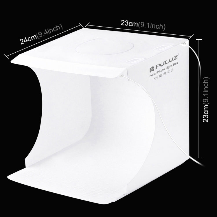 PULUZ 20cm Portable 1100LM LED Photo Studio Tent Kit with 6 Backdrops