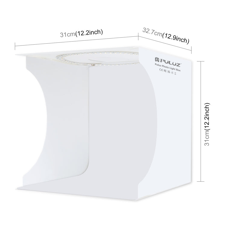 PULUZ 30cm Portable Ring Light Studio Tent Kit with 6 Backdrops