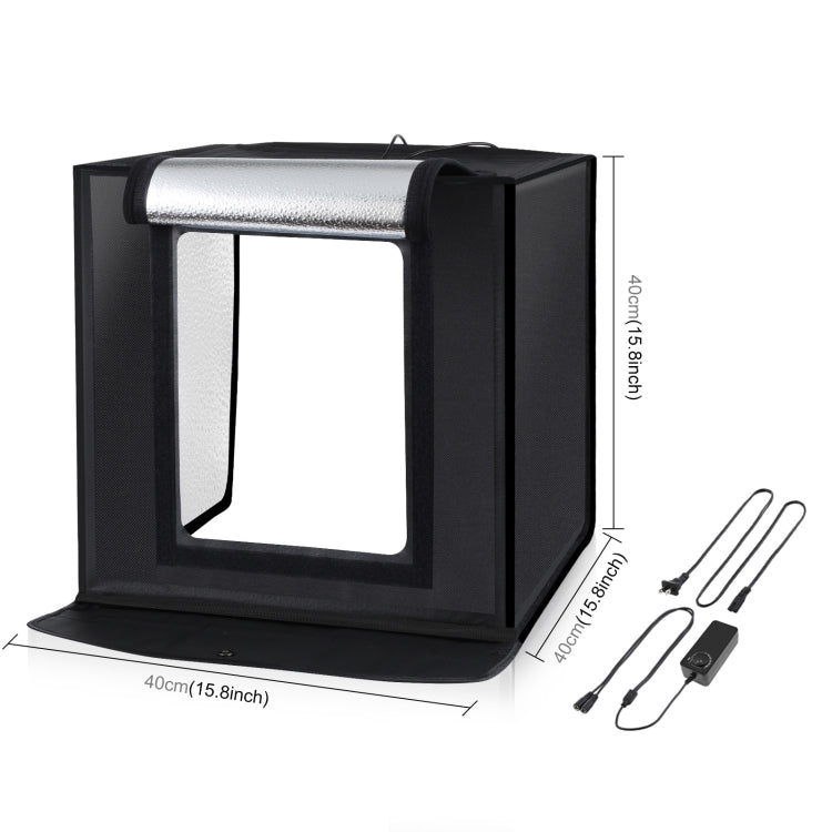 PULUZ 40cm Portable Dimmable Photo Studio Tent Kit with 6 Backdrops (US Plug)