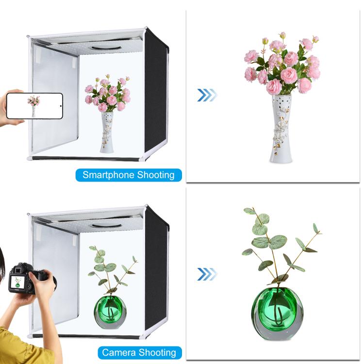 PULUZ 40cm Folding Portable White Light Dimmable Photo Lighting Studio Shooting Tent Box Kit with 6 Colors (Black, Orange, White, Red, Green, Blue) Backdrops, 40cm Box(UK/AE), 40cm Box(US), 40cm Box(UK), 40cm Box(EU), 40cm Box(AU)