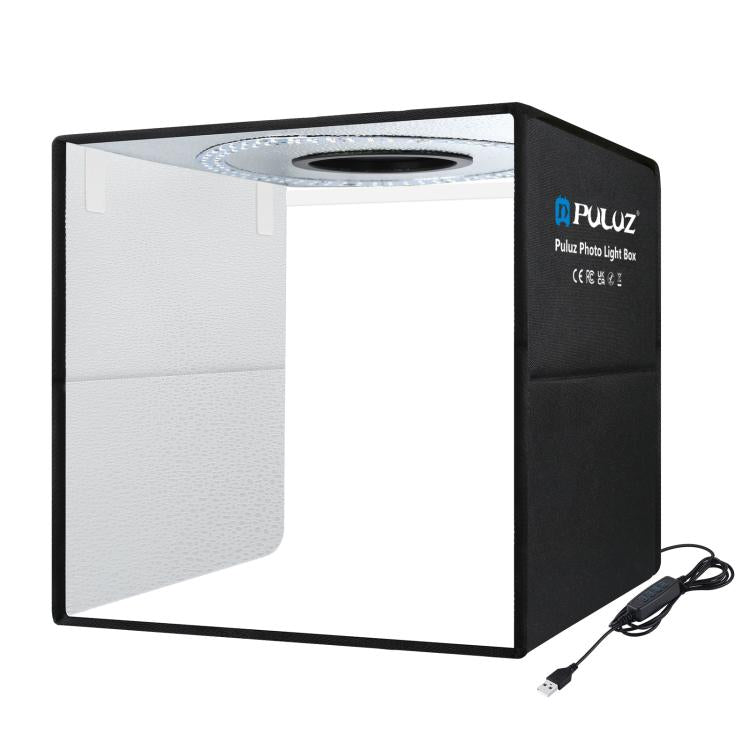 PULUZ 40cm Folding Portable Ring Light USB Photo Lighting Studio Shooting Tent Box with 6 x Dual-side Color Backdrops, Size: 40cm x 40cm x 40cm, 40cm