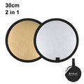 PULUZ 30cm 2 in 1 Silver / Gold Folding Photo Studio Reflector Board, 30cm Reflector