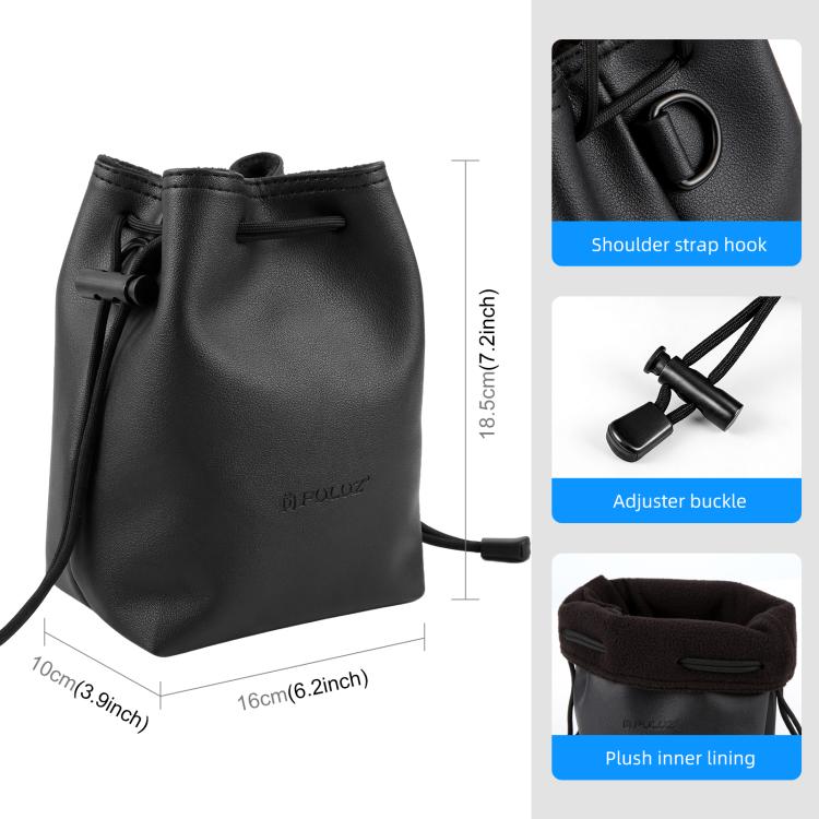 PULUZ Camera Protective Inner Bag Thick Padded Carrying Pouch with Shoulder Strap for Mirrorless & DSLR Cameras, Size: S, Size: S