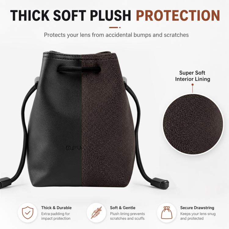 PULUZ Camera Protective Inner Bag Thick Padded Carrying Pouch with Shoulder Strap for Mirrorless & DSLR Cameras, Size: S, Size: S