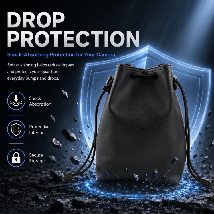 PULUZ Camera Protective Inner Bag Thick Padded Carrying Pouch with Shoulder Strap for Mirrorless & DSLR Cameras, Size: L, Size: L