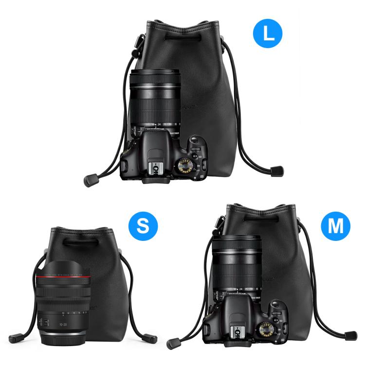PULUZ Camera Protective Inner Bag Thick Padded Carrying Pouch with Shoulder Strap for Mirrorless & DSLR Cameras, Size: L, Size: L