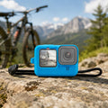 PULUZ for GoPro HERO12 Black /11 Black /10 Black /9 Black Silicone Protective Case Cover with Wrist Strap & Lens Cover, For GoPro HERO9 Black