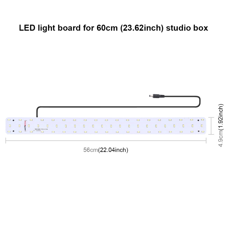 PULUZ 30W 1690LM 60 LEDs SMD 5730 5500K Aluminum Base Light Panel for 60cm Studio Tent, 30W Light Panel