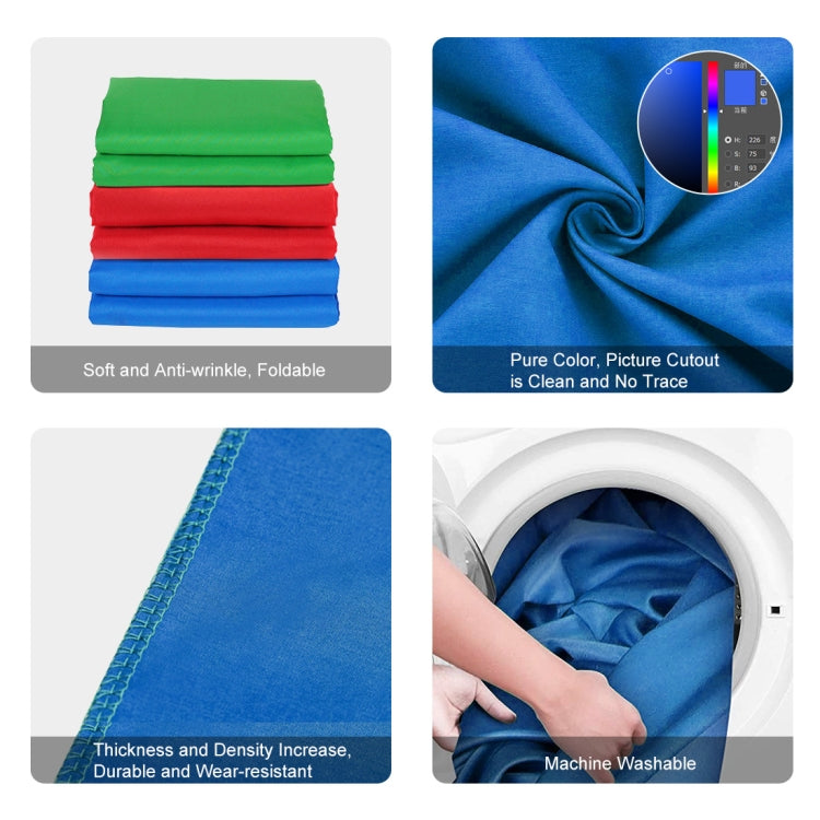 PULUZ 1m x 1.5m Photography Background Photo Studio Background Cloth Backdrop (Blue)