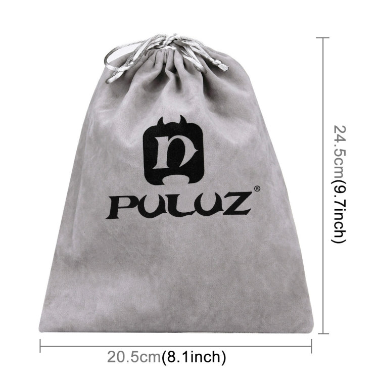 PULUZ Storage Bag with Stay Cord for GoPro, Insta360, DJI Osmo Action Cameras (Grey)