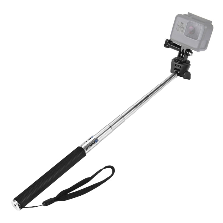 PULUZ Extendable Selfie Monopod for GoPro Hero12 Black / Hero11 /10 /9 /8 /7 /6 /5, Insta360 Ace / Ace Pro, DJI Osmo Action 4, Length: 22.5-80cm