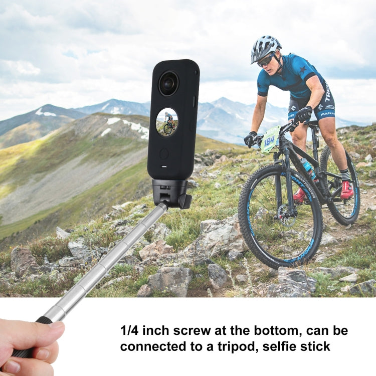 PULUZ Full Body Dust-proof Silicone Protective Case for Insta360 ONE X2(Black)
