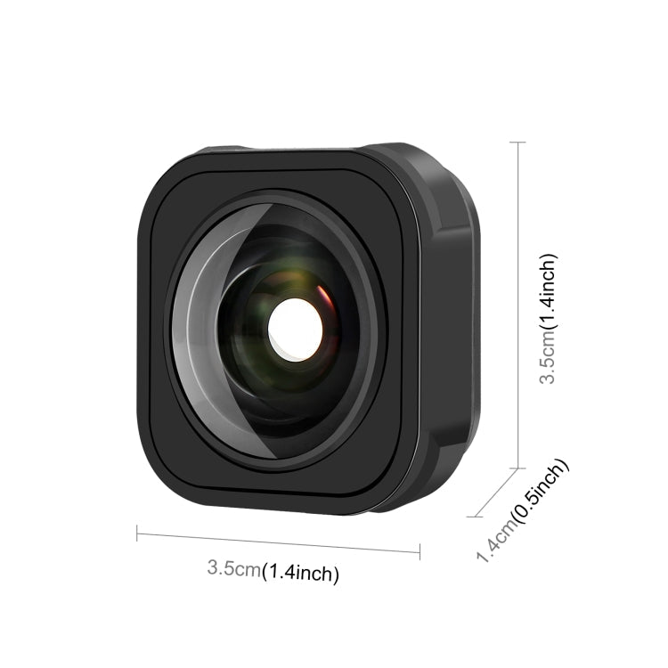 PULUZ Max Lens Mod Wide Angle Lens for GoPro Hero11 Black / HERO10 Black / HERO9 Black(Black)