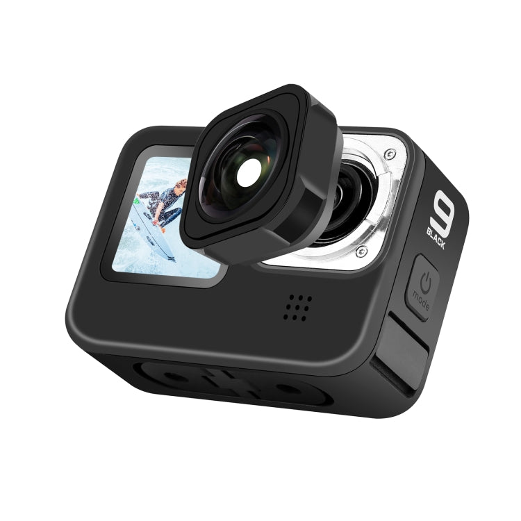 PULUZ Max Lens Mod Wide Angle Lens for GoPro Hero13 Black / Hero12 Black / Hero11 Black / HERO10 Black / HERO9 Black