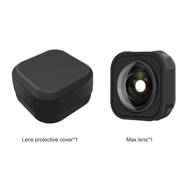 PULUZ Max Lens Mod Wide Angle Lens for GoPro Hero11 Black / HERO10 Black / HERO9 Black(Black)