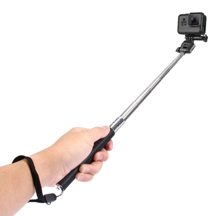 PULUZ Extendable Selfie Monopod for GoPro Hero12 Black / Hero11 /10 /9 /8 /7 /6 /5, Insta360 Ace / Ace Pro, DJI Osmo Action 4, Length: 22.5-80cm