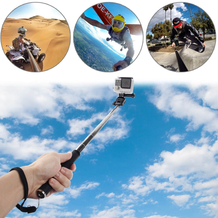 PULUZ Extendable Selfie Monopod for GoPro Hero12 Black / Hero11 /10 /9 /8 /7 /6 /5, Insta360 Ace / Ace Pro, DJI Osmo Action 4, Length: 22.5-80cm