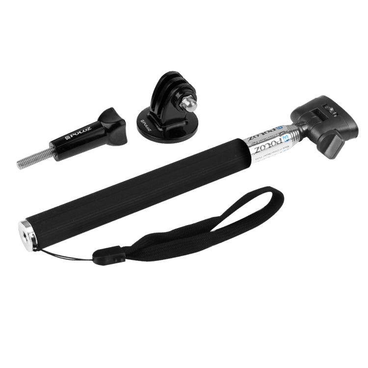 PULUZ Extendable Selfie Monopod for GoPro Hero12 Black / Hero11 /10 /9 /8 /7 /6 /5, Insta360 Ace / Ace Pro, DJI Osmo Action 4, Length: 22.5-80cm