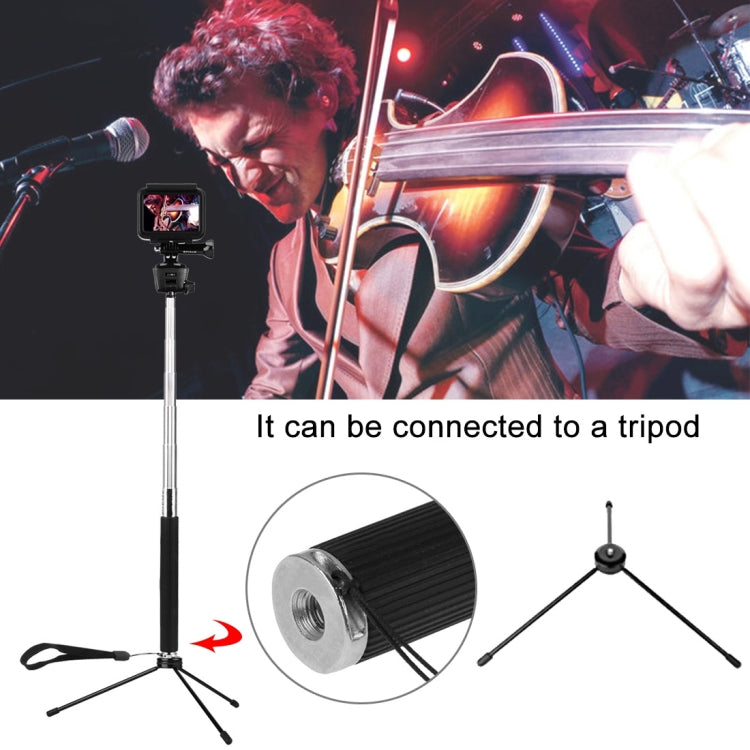 PULUZ Extendable Selfie Monopod for GoPro Hero12 Black / Hero11 /10 /9 /8 /7 /6 /5, Insta360 Ace / Ace Pro, DJI Osmo Action 4, Length: 22.5-80cm