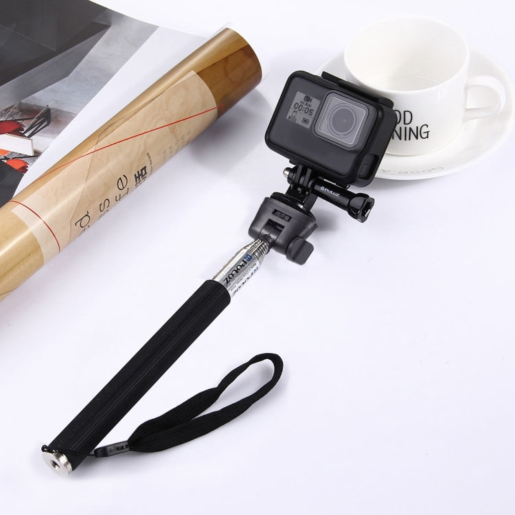 PULUZ Extendable Selfie Monopod for GoPro Hero12 Black / Hero11 /10 /9 /8 /7 /6 /5, Insta360 Ace / Ace Pro, DJI Osmo Action 4, Length: 22.5-80cm