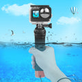 PULUZ Floating Foam Hand Grip with Strap & Quick-Release Base for GoPro Hero12/11/10/9/8/7/6/5, Insta360 Ace, DJI Osmo Action 4 (Orange)
