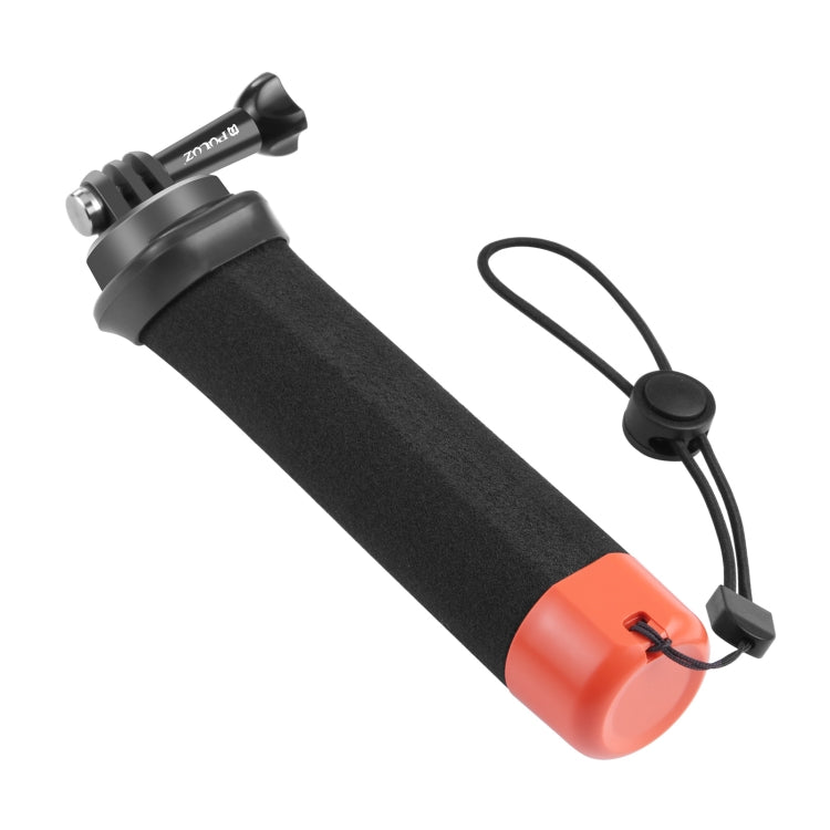 PULUZ Floating Foam Hand Grip with Strap & Quick-Release Base for GoPro Hero12/11/10/9/8/7/6/5, Insta360 Ace, DJI Osmo Action 4 (Orange)
