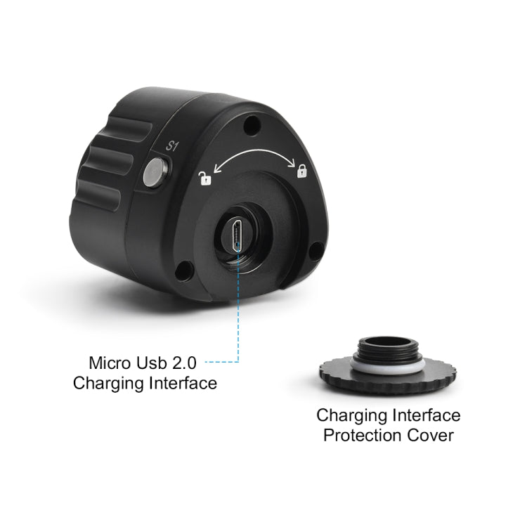 PULUZ 40m Underwater LED Fill Light, 1000LM for GoPro HERO12/11/10/9 & Action Cameras (Black)